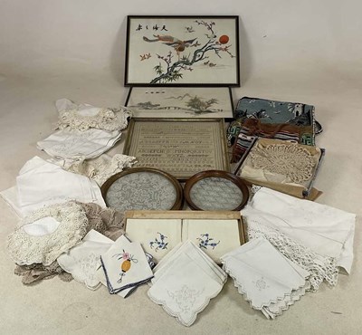 Lot 93 - A 19th century sampler, with alphabet and...