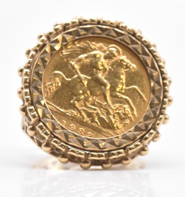 Lot 477 - An Elizabeth II half sovereign, 1982, in 9ct...