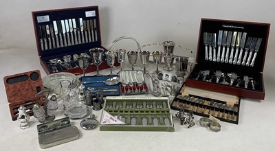 Lot 425 - A large quantity of silver plated items...
