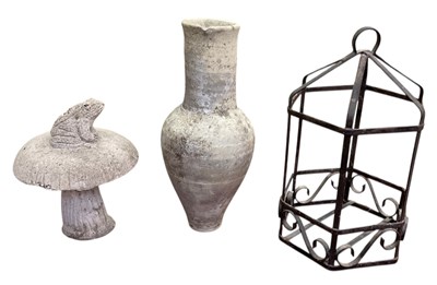 Lot 112 - A modern reconstituted stone garden ornament...