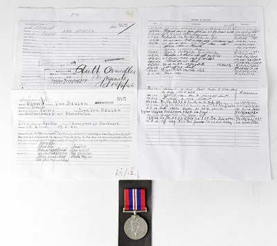 Lot 516 - A WWII British War Medal for 'C319483 D. Van...