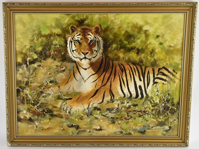 Lot 139 - PIP MCGARRY (born 1955); oil on board, still...