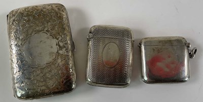 Lot 442 - A late Victorian hallmarked silver cigarette...