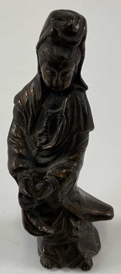 Lot 262 - A 19th century Chinese bronze figure of...