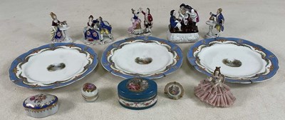 Lot 258 - A group of decorative ceramics including four...
