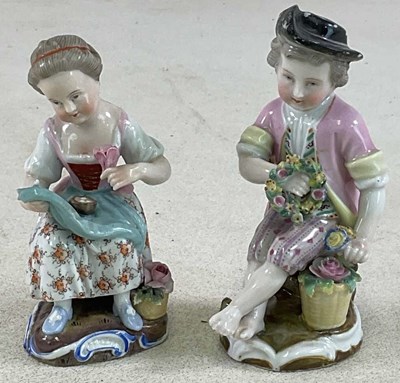 Lot 172 - An early 19th century porcelain figure...