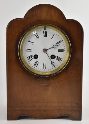 Lot 129 - An Edwardian mahogany and crossbanded mantel...
