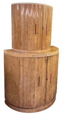 Lot 1 - A good quality 1930s Art Deco walnut cocktail...