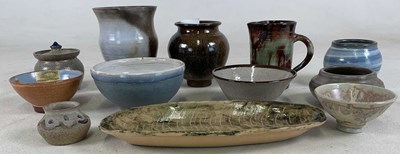 Lot 228 - A group of studio pottery, including a Treston...