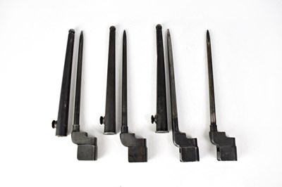 Lot 561 - Four No.4 MkII spike bayonets (one lacking...