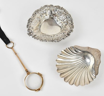 Lot 2107 - A Victorian hallmarked pierced silver heart...