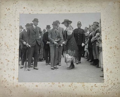 Lot 292 - EDWARD VII; an early black and white...
