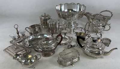 Lot 427 - A quantity of silver plate including a large...
