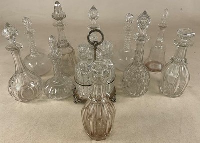 Lot 283 - A late Victorian three sectioned decanter...