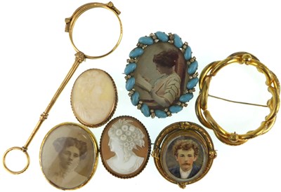 Lot 1227 - A quantity of 19th century jewellery including...