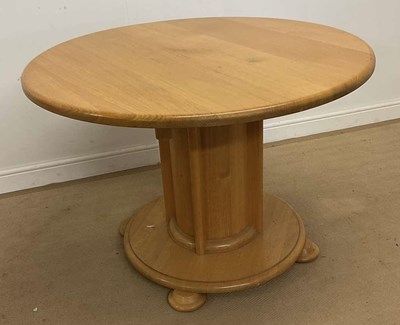 Lot 759 - SMALLBONE Light oak circular table, h 76 cm x...