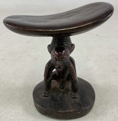 Lot 3 - A Luba Democratic Republic of Congo headrest,...