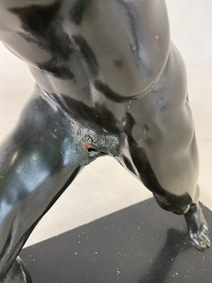 Lot 132 - AFTER THE ANTIQUE; a large bronze figure, 'The...