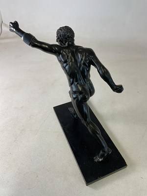 Lot 132 - AFTER THE ANTIQUE; a large bronze figure, 'The...