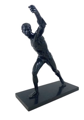 Lot 132 - AFTER THE ANTIQUE; a large bronze figure, 'The...