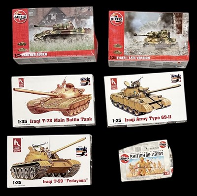 Lot 532 - AIRFIX; two 1:35 scale tank model kits...