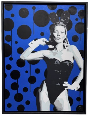 Lot 150 - PEGASUS; oil on canvas, 'Kate Moss', signed...
