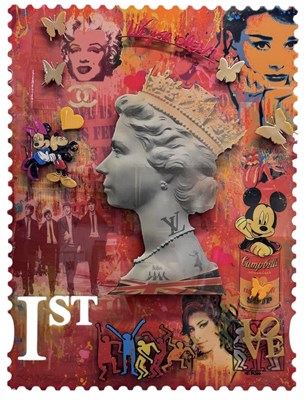 Lot 148 - URI DUSHY; mixed media on aluminium, 'Live...