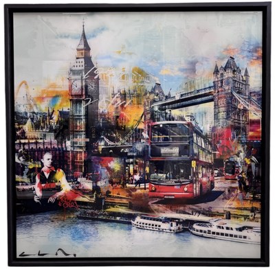 Lot 149 - PACO RAPHAEL; an original glazed mixed media...
