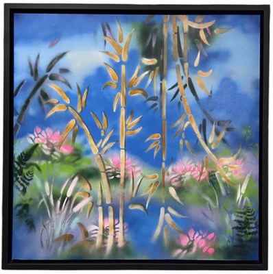 Lot 181 - ALEXANDER RHYS; oil on canvas, 'Bamboo Growing'...