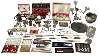 Lot 1065 - A large quantity of assorted silver plated...