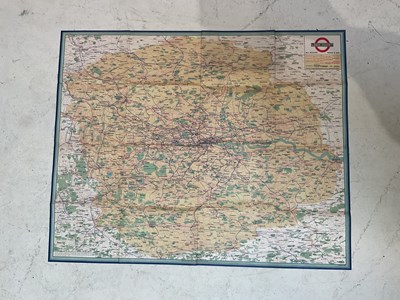 Lot 2164 - A 1930s map of 'London Road and Rails', 101 x...