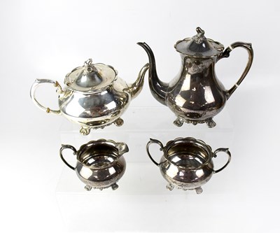 Lot 860 - An Elizabeth II hallmarked silver four-piece...