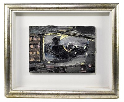 Lot 1342 - DAVID SMITH; acrylic on panel, abstract figural study
