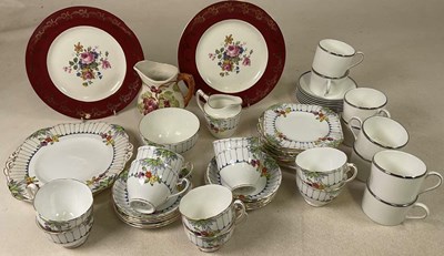 Lot 253 - WETLEY; a china part tea set, comprising two...