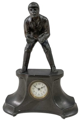 Lot 64 - CRICKET INTEREST; a novelty Edwardian spelter...