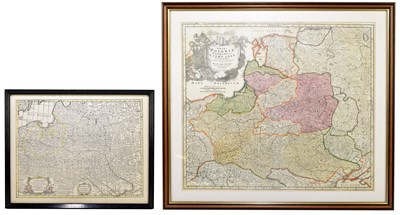 Lot 1452 - IOHANNE BAPT HOMANNO; a hand coloured engraved map
