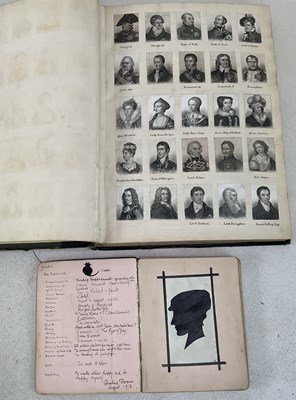 Lot 295 - Two scrap albums comprising a large folio,...