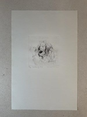 Lot 2281 - ROBERT OSCAR LENKIEWICZ (1941-2002); a black...