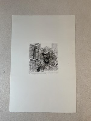 Lot 2282 - ROBERT OSCAR LENKIEWICZ (1941-2002); a black...