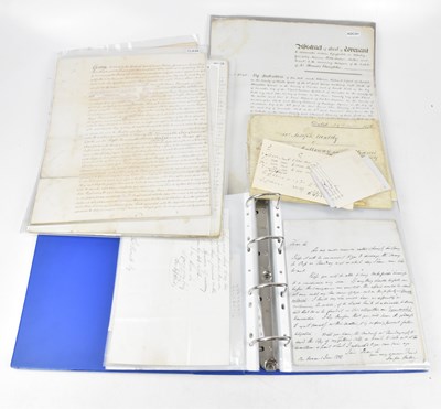 Lot 175 - A miscellany of hand written letters,...