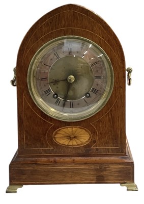 Lot 122 - An Edwardian rosewood crossbanded and shell...