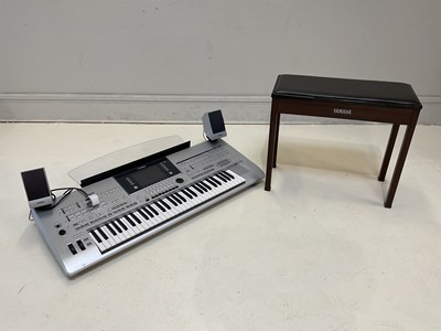 Lot 1311 - YAMAHA; a Tyros 4 electronic keyboard, with...