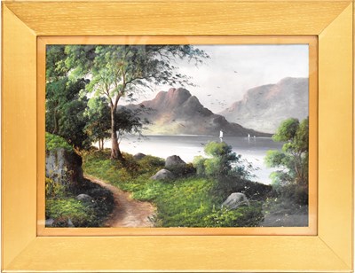Lot 614 - CECIL ARNOLD WALLINGER (1856-1927); oil...