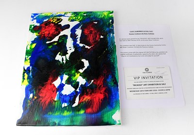 Lot 643 - RICKY TOMLINSON (present); acrylic on canvas,...