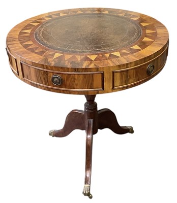 Lot 16 - An early 19th century walnut and parquetry...