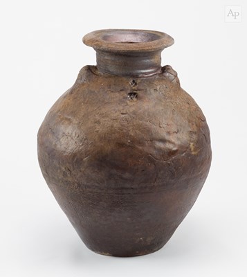 Lot 250 - CHARLES BOUND (born 1939); a lugged wood fired...