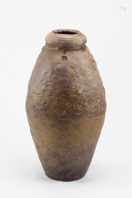 Lot 251 - CHARLES BOUND (born 1939); a tall lugged wood...