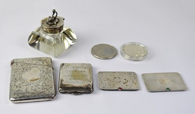 Lot 831 - A group of hallmarked silver items comprising...