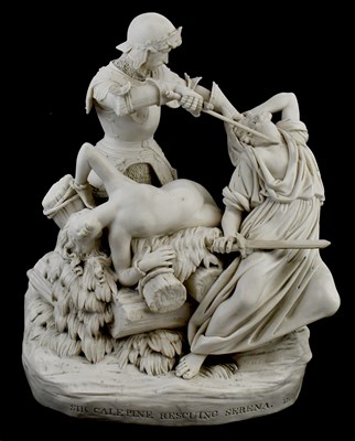 Lot 2415 - JOSEPH PITTS FOR COALPORT; a Parian ware...