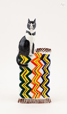 Lot 289 - JEREMY JAMES (born 1964); 'Cat on a Zig-Zag...